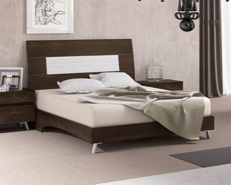 Łóżko z tapicerowanym panelem STAR WENGE 180x200