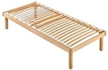 ŁÓŻKO 200x80/90 - STELAŻ POD MATERAC W CAŁOŚCI DREWNIANE, CIENKIE LISTWY- PRODUKT WŁOSKI Stelaż pod materac/ łóżko w całości wykonane z drewna.<br />Rama, nóżki oraz podstawa z listwami wykonane są ze sklejki bukowej...
