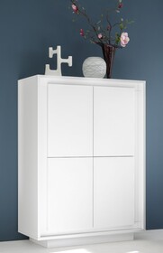 Wysoka komoda 4-drzwiowa SKY BIANCO