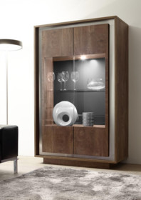 Witryna 2-drzwiowa SKY ROVERE COGNAC
