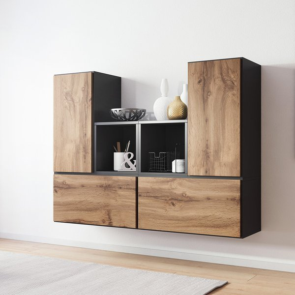 Komoda modułowa ROCK 18 - antracyt mat/wotan