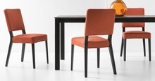ELEGANCKIE KRZESŁO DREWNIANE I TAPICEROWANE AURORA CB/1963-C DO SALONU, JADALNI, SYPIALNI, RESTAURACJI Drewniane krzesło tapicerowane tkaniną miękką w dotyku.Solidne i trwałe do jadalni czy restauracji.Minimalne zamowienie 4 sztuki.Prosimy o dokonanie...