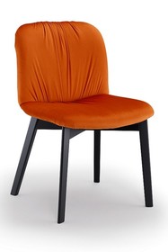 KRZESŁO TAPICEROWANE Z DREWNIANA PODSTAWA SKANDYNAWSKIE, GLAMOUR, MODNE, DESIGNERSKIE, LOFTOWE DO JADALNI, SALONU, POKOJU Krzesło EFFIE - W 2 stworzone została z drewnianej masywnej podstawy w różnych kolorach do wyboru oraz tkaniny wysokiej jakości również z możliwością...