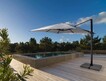 Parasol ogrodowy INES 4x4 - jasnoszary