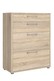 Szafka biurowa z szufladami dąb sonoma mat 89 cm Prima