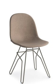 DESIGNERSKIE I NOWOCZESNE TAPICEROWANE SKÓRĄ POSTARZANĄ KRZESŁO ACADEMY CB/1664-V DO SALONU, JADALNI, BIURA, GABINETU, KAWIARNI Krzesło ACADEMY CB/1664-V designerskie tapicerowane skórą naturalną w odcieniach brązu i szarości. Podstawa jest fantazyjnie gięta na styl awangardowy,...
