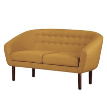 Sofa tapicerowana 2-osobowa TANA - żółty