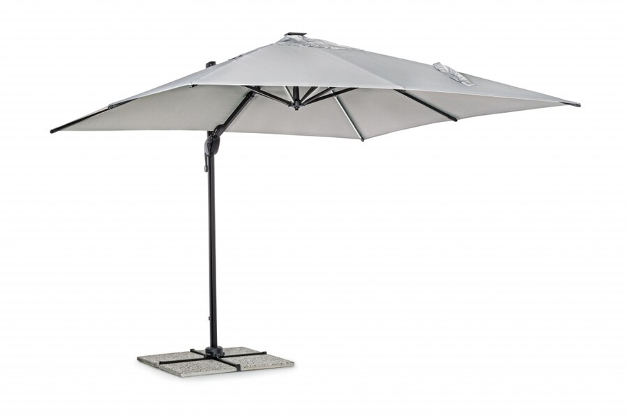 Parasol do ogrodu INES CHARC LED 3x3