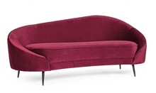 Sofa 2-osobowa SERAFIN WINE - czerwony