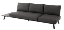 Sofa ogrodowa 3-osobowa BART- szary