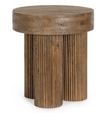 Stolik drewniany DACCA 45 cm - brązowy