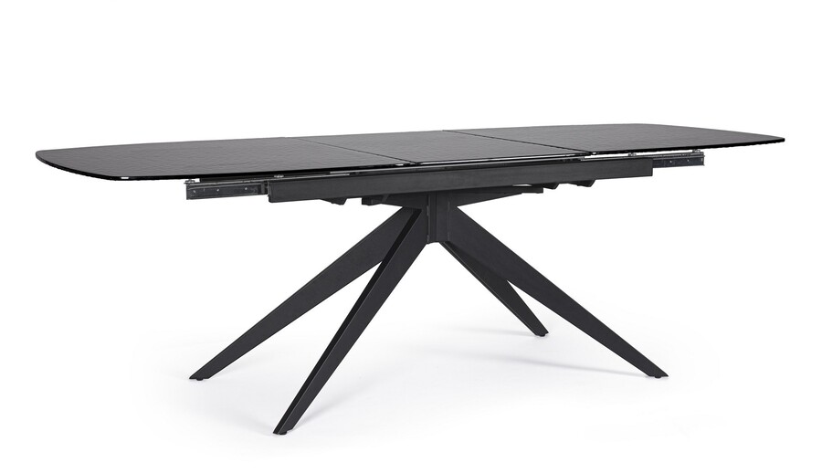 Stół rozkładany ANJA 180-240x90 - czarny