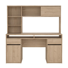 Biurko z nadstawką FUNCTION PLUS - jackson hickory