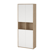 Regał zamknięty SIGN 80 cm - jackson hickory/biały mat