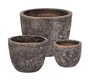 Zestaw 3 donic DUYEN SHAPED RUSTY - brązowy