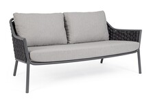 Sofa ogrodowa EVERLY Charcoal - szary/grafitowy