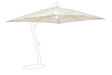 Zamienne pokrycie parasola CAPUA 3x4 - beżowy