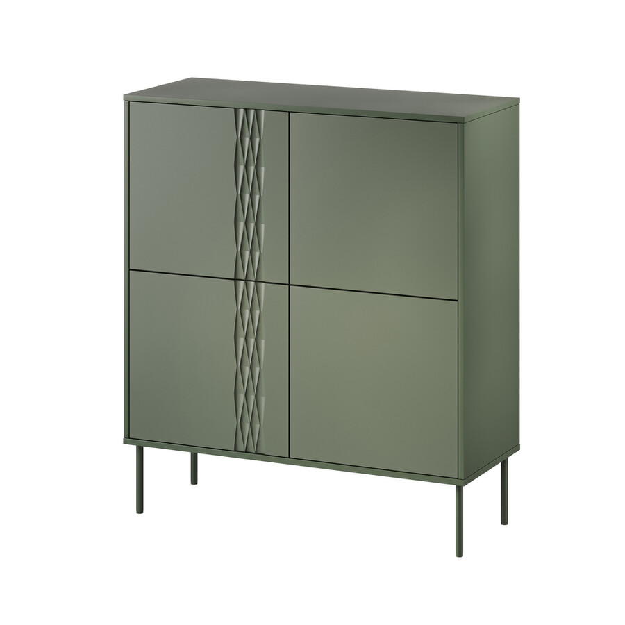 Komoda 4-drzwiowa AURELIA 100 - zielony mat