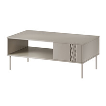 Stolik kawowy AURELIA 100x60 - beżowy mat