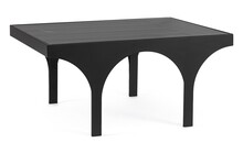 Stolik kawowy ARCHIE 80x60 - czarny