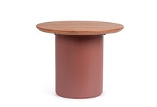 Stolik okrągły OJAS Terracotta 55 - mango/terakota