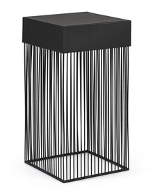 Metalowy stolik kawowy YASLINE 30x30 - czarny