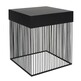 Metalowy stolik kawowy YASLINE 40x40 - czarny