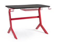 Biurko gamingowe GAMING 118x65 - czarny/czerwony