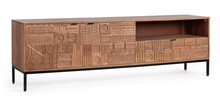 Szafka RTV drewniana KINDIA 2D-1DR 180 - mango