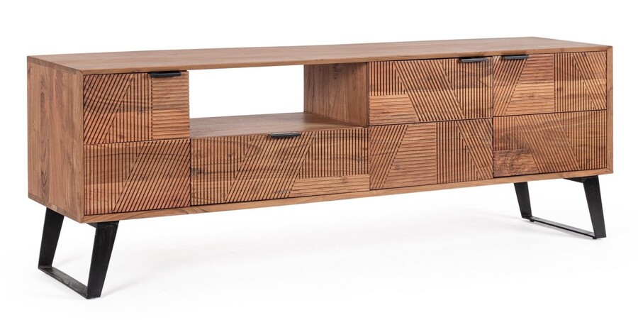 Szafka RTV drewniana ISAR 3DO-1DR - akacja