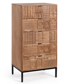 Komoda drewniana KINDIA 5DR - mango