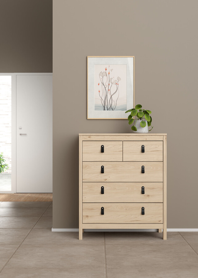 Komoda MADRID 3+2 5 szuflad - jackson hickory