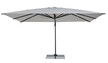 Parasol ogrodowy INES 3x4 - jasny szary